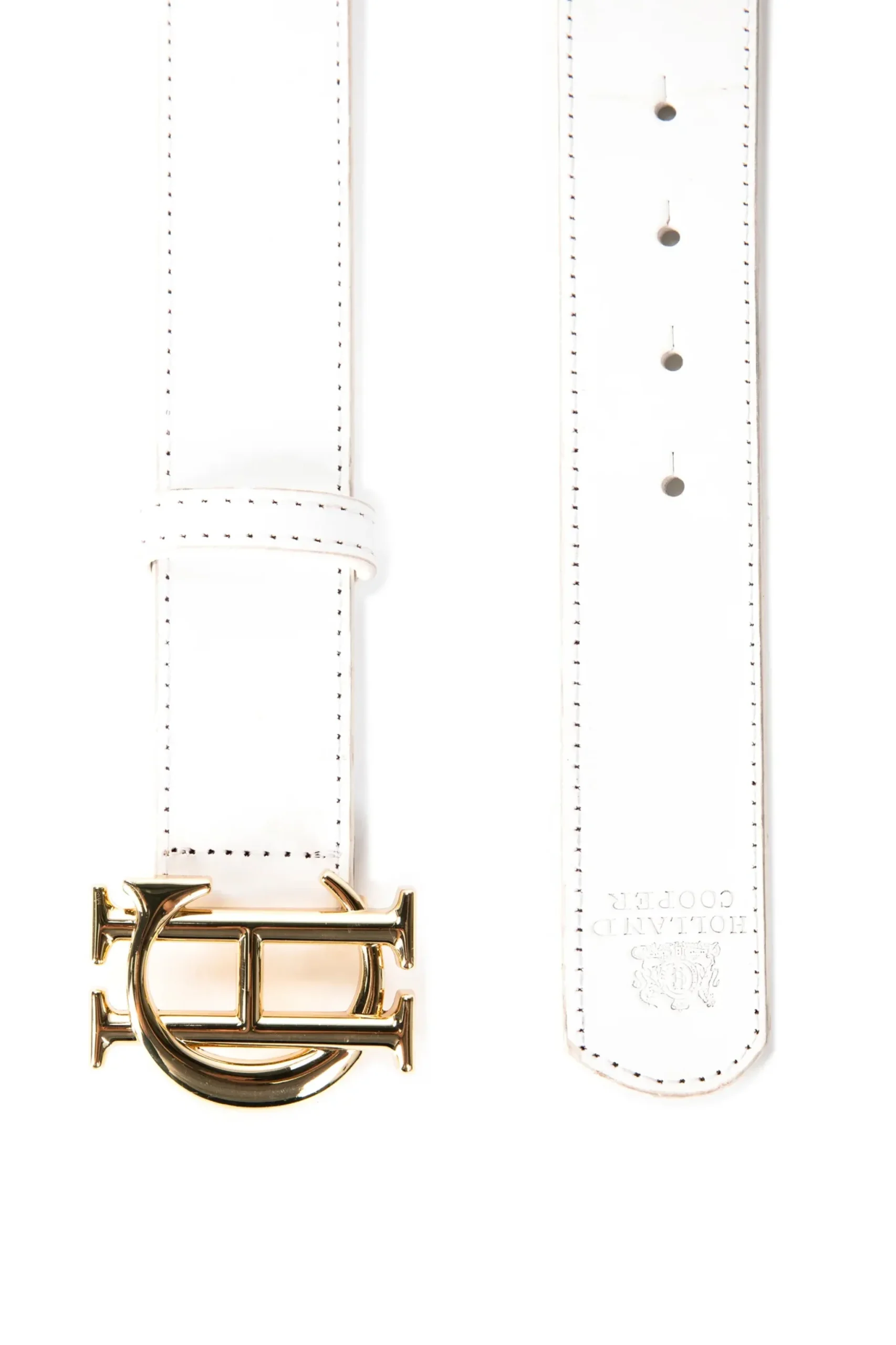 Holland Cooper HC Classic Belt White Gold Clearance