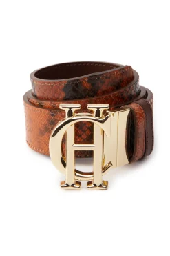 Holland Cooper HC Classic Belt Reversible Chestnut Python Sale