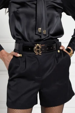Holland Cooper HC Classic Belt Reversible Heritage Red Black Croc Best