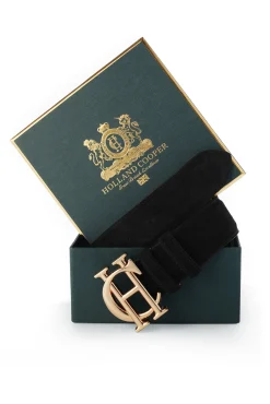 Holland Cooper HC Classic Belt Suede Black Clearance