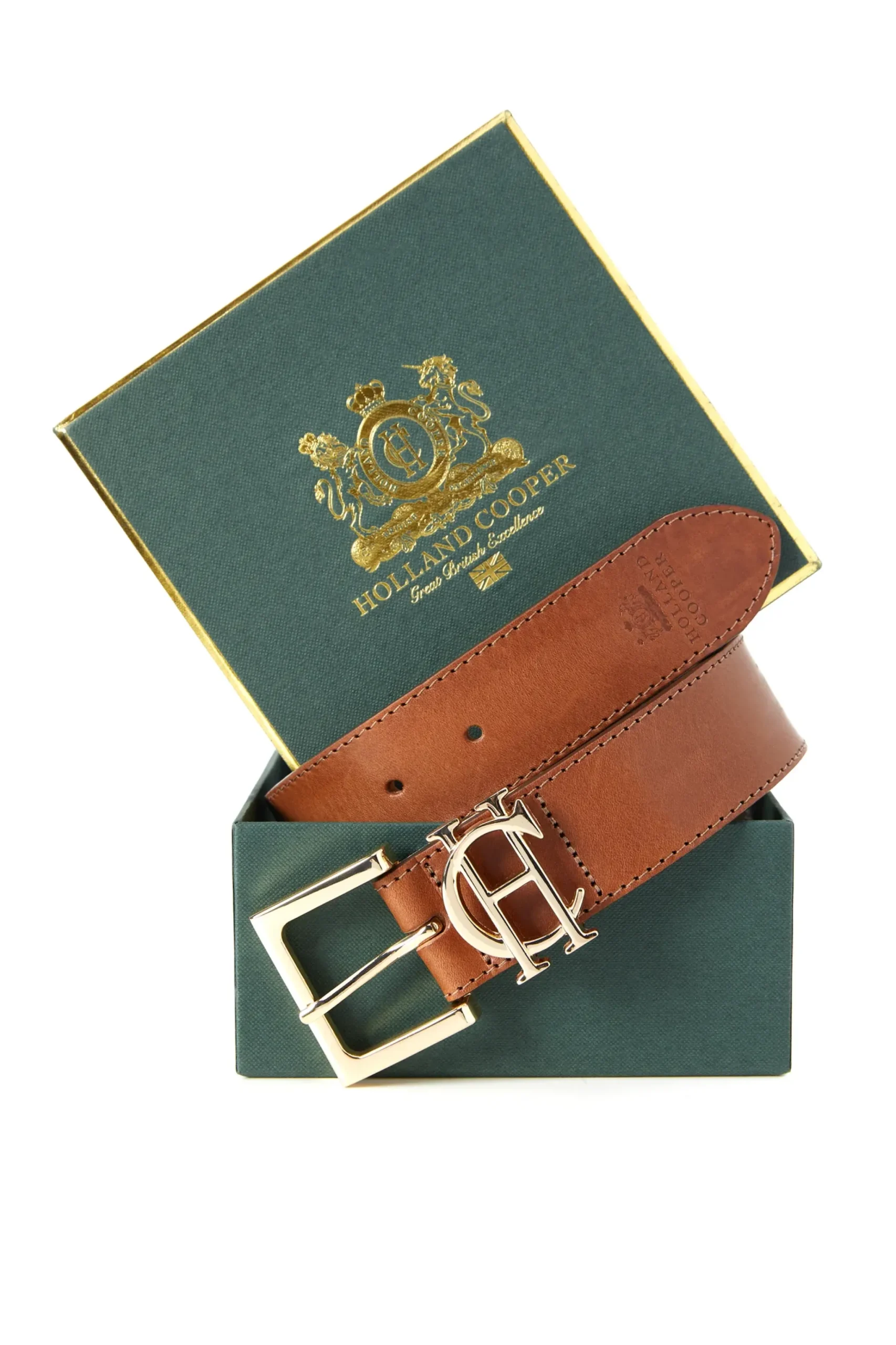 Holland Cooper HC Classic Logo Belt Tan Discount