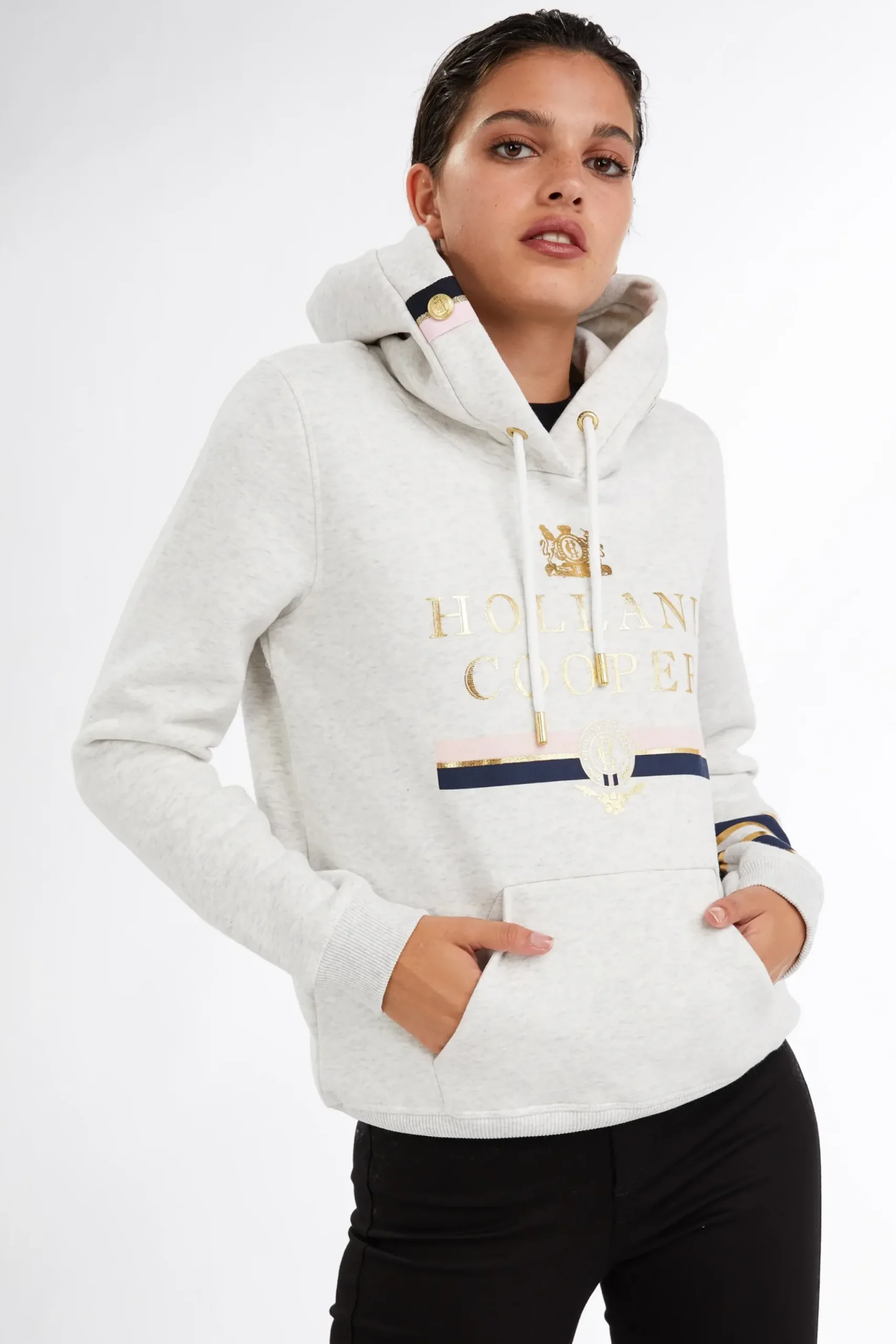 Holland Cooper HC Heritage Hoodie Grey Hot