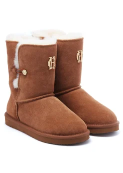 Holland Cooper HC Shearling Boot Tan Outlet