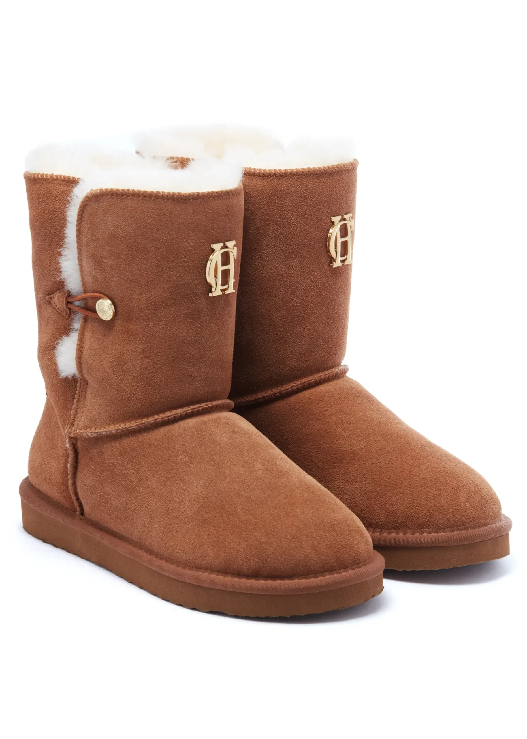Holland Cooper HC Shearling Boot Tan Outlet
