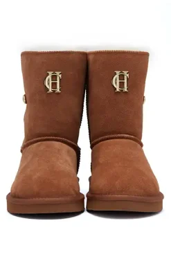 Holland Cooper HC Shearling Boot Tan Outlet