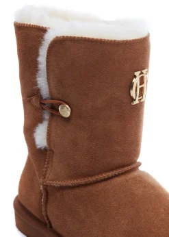 Holland Cooper HC Shearling Boot Tan Outlet
