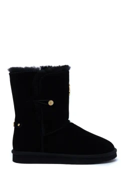 Holland Cooper HC Shearling Boot Black Sale