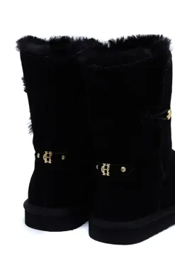 Holland Cooper HC Shearling Boot Black Sale