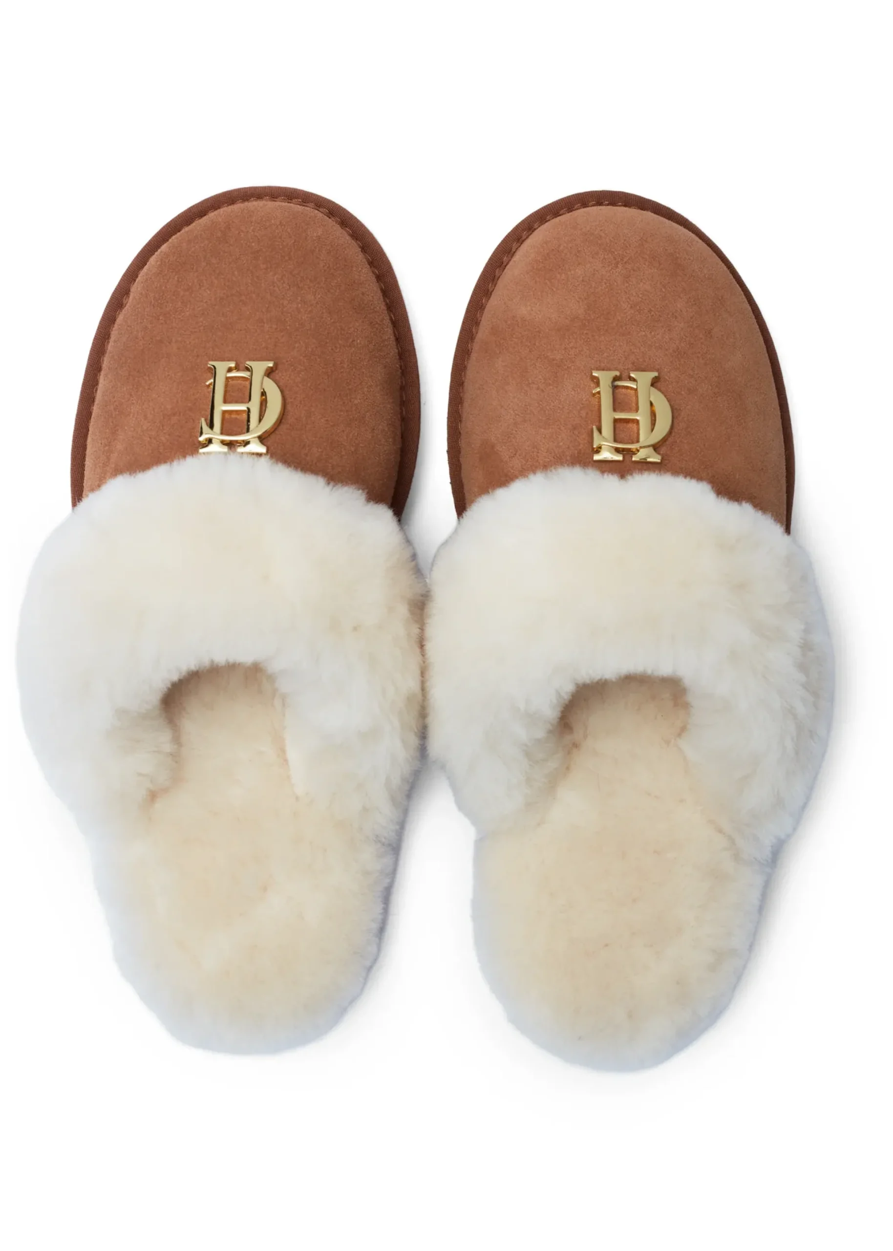 Holland Cooper HC Shearling Slipper Tan Best