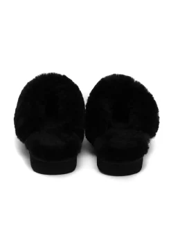 Holland Cooper HC Shearling Slipper Black Discount