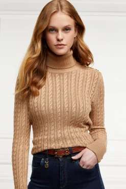 Holland Cooper HC Slim Logo Belt Tan Hot