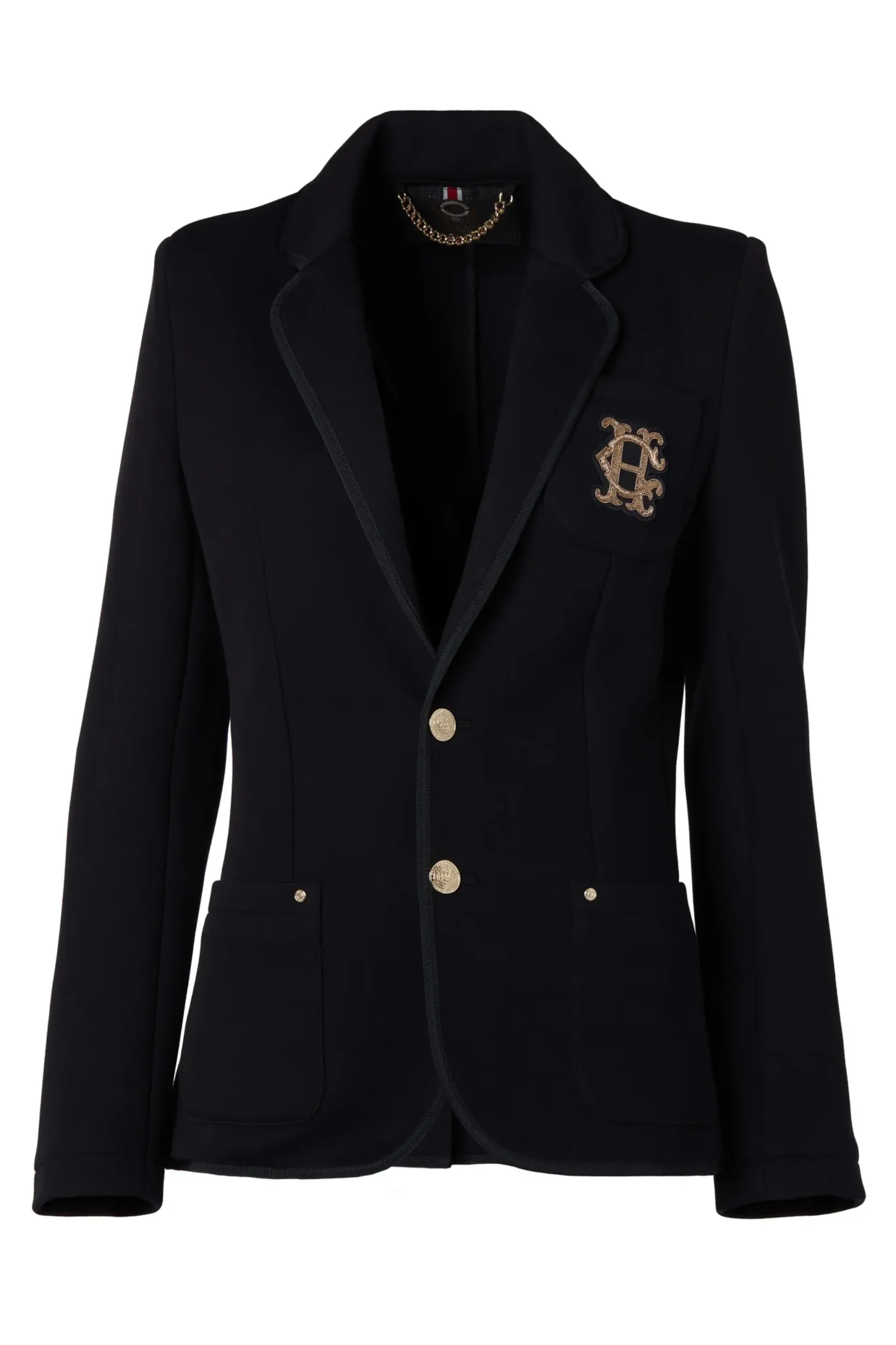 Holland Cooper Henley Blazer Black Black New