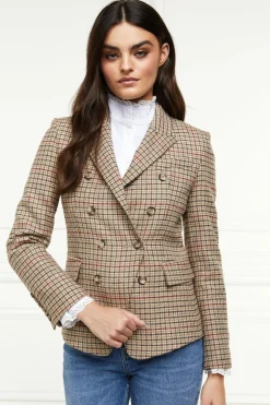 Holland Cooper Heritage Knightsbridge Blazer Charlton Tweed Horn Button Best