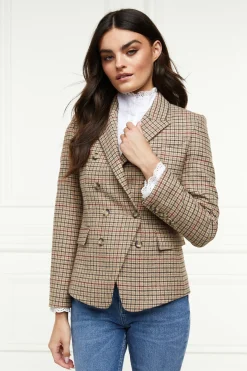 Holland Cooper Heritage Knightsbridge Blazer Charlton Tweed Horn Button Best
