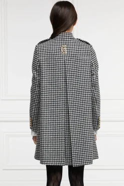 Holland Cooper Highbury Cape Coat Houndstooth Online