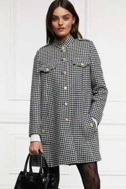 Holland Cooper Highbury Cape Coat Houndstooth Online
