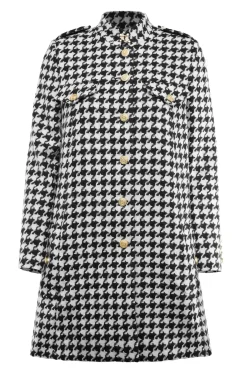 Holland Cooper Highbury Cape Coat Large Scale Houndstooth Outlet