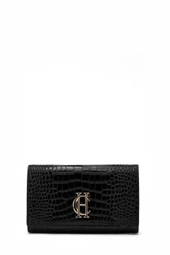 Holland Cooper Highbury Clutch Bag Black Gold Discount