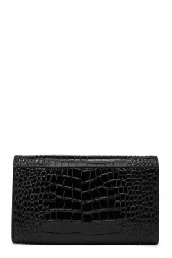 Holland Cooper Highbury Clutch Bag Black Gold Discount