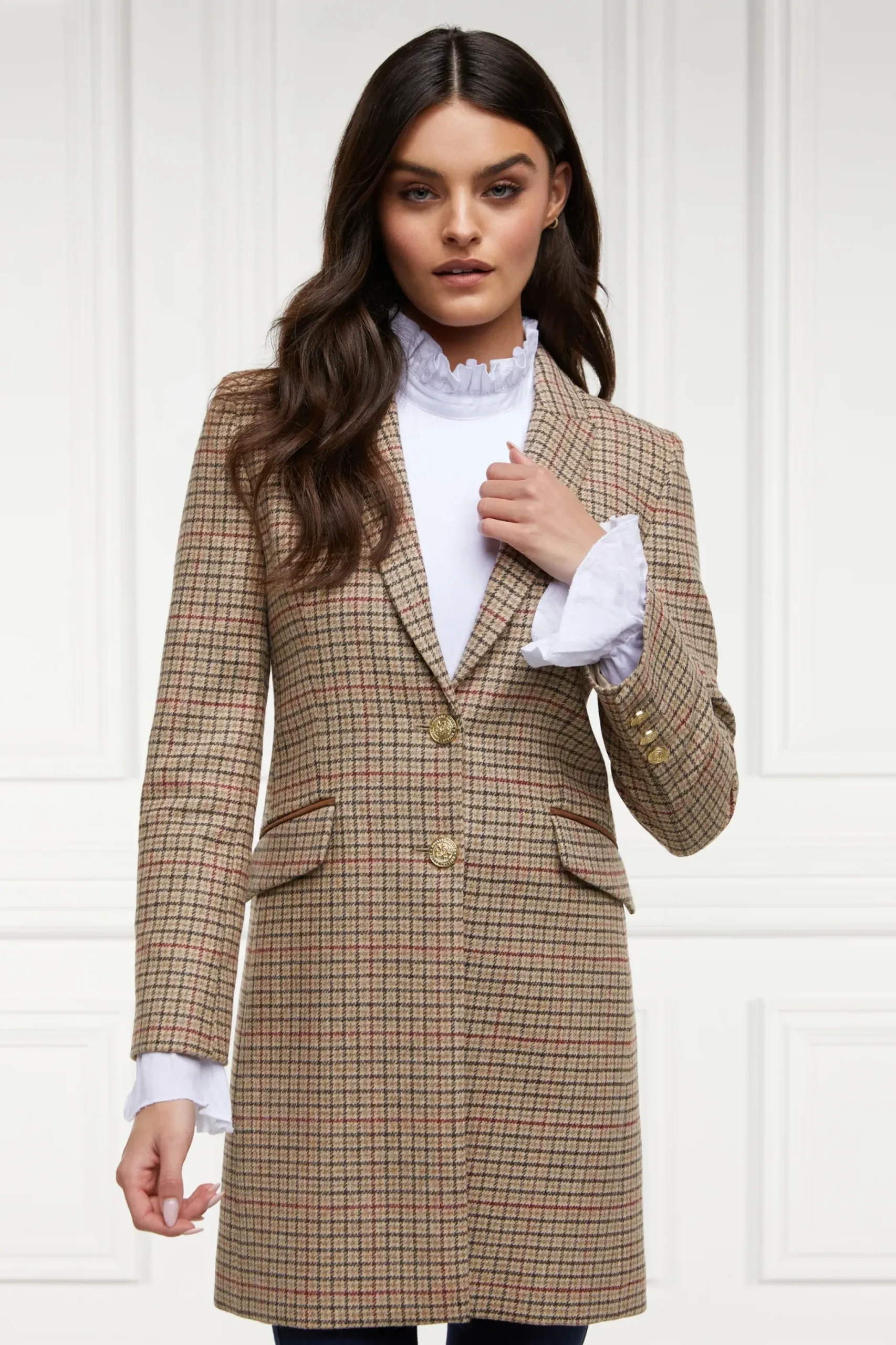 Holland Cooper Highgrove Coat Charlton Tweed Hot