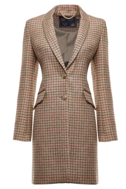 Holland Cooper Highgrove Coat Charlton Tweed Hot