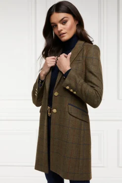Holland Cooper Highgrove Coat Glen Green