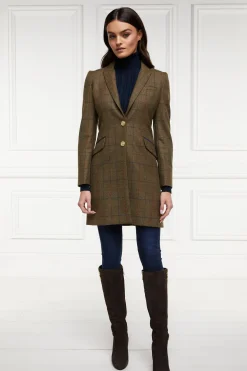Holland Cooper Highgrove Coat Glen Green