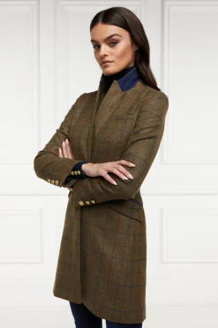Holland Cooper Highgrove Coat Glen Green