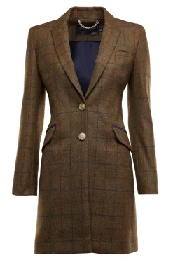 Holland Cooper Highgrove Coat Glen Green