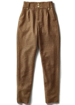 Holland Cooper High Waisted Peg Trouser Tawny Discount