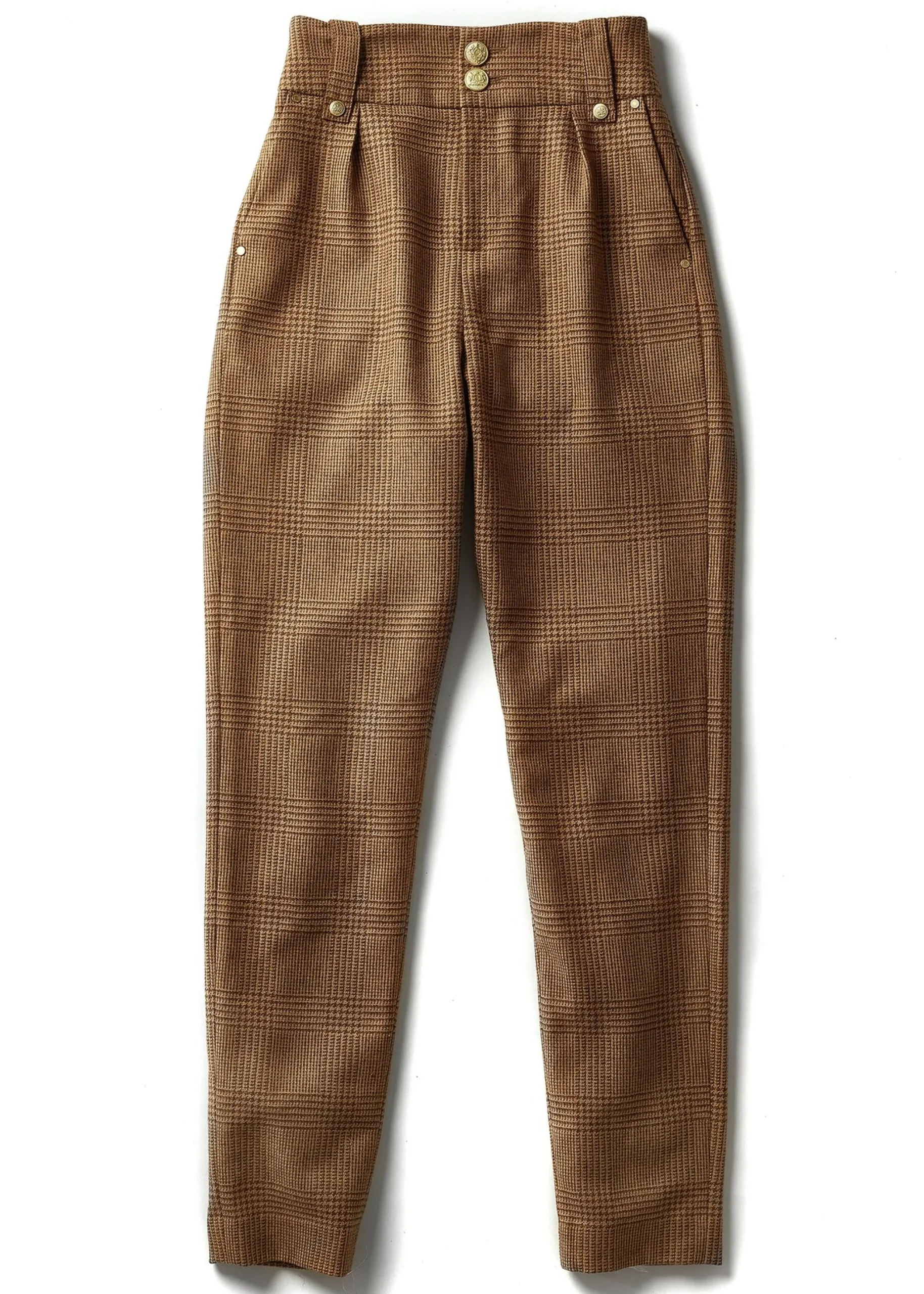 Holland Cooper High Waisted Peg Trouser Tawny Discount