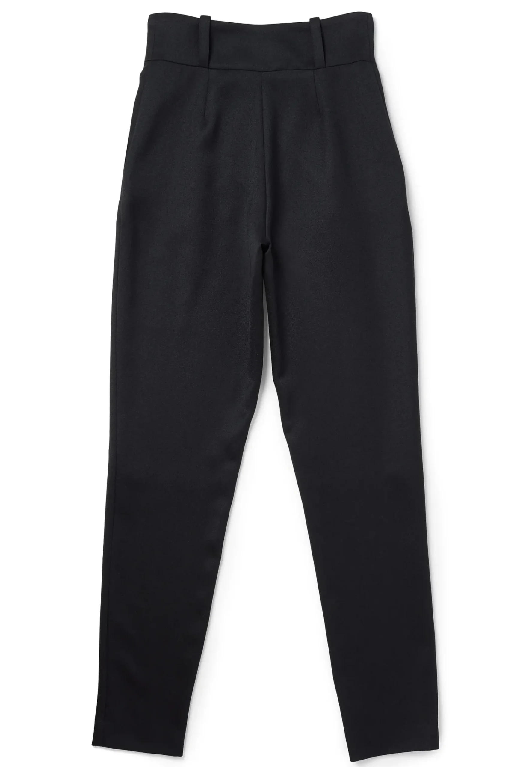 Holland Cooper High Waisted Peg Trouser Black Barathea Silver Best