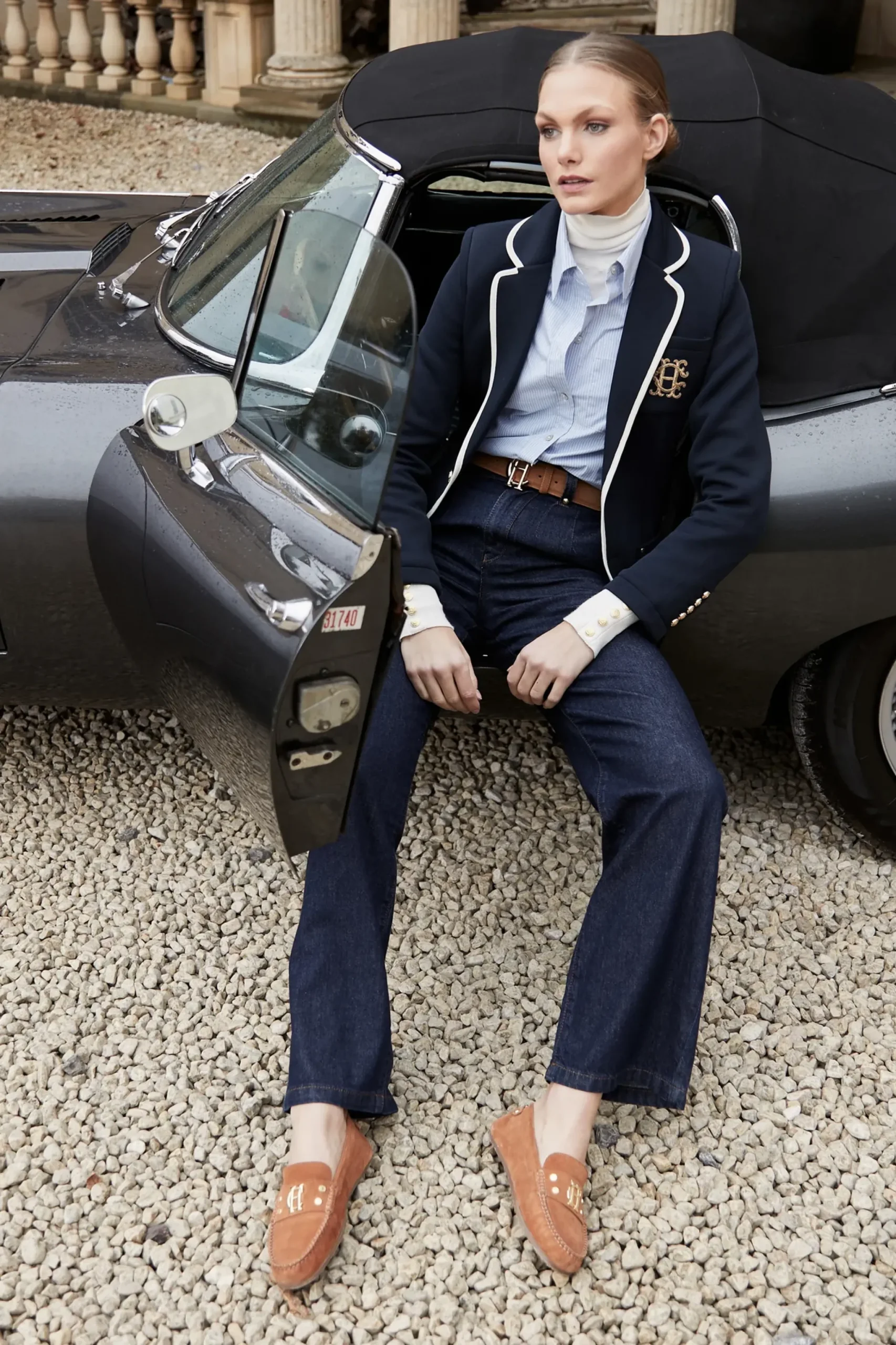 Holland Cooper High Waisted Straight Jean Hot