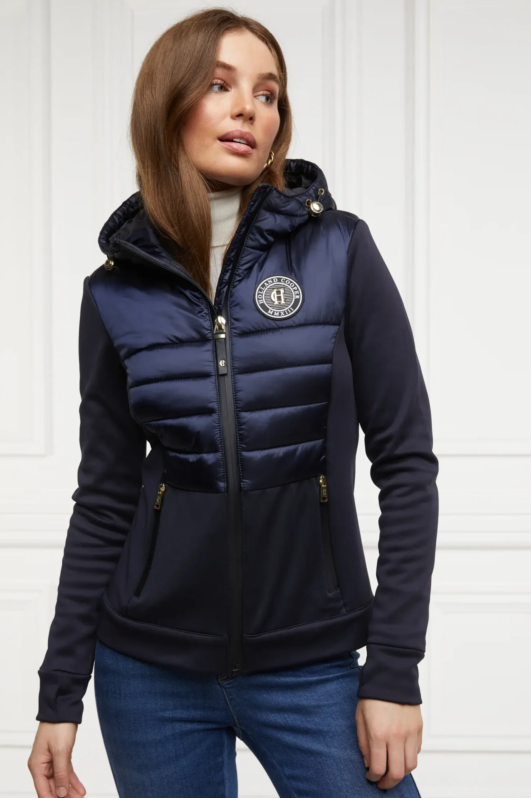Holland Cooper Hybrid Shell Jacket Ink Navy Clearance