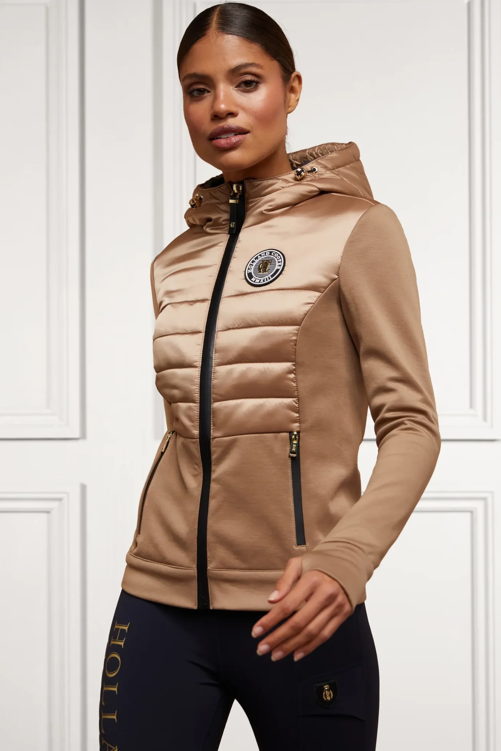 Holland Cooper Hybrid Shell Jacket Cappuccino Online