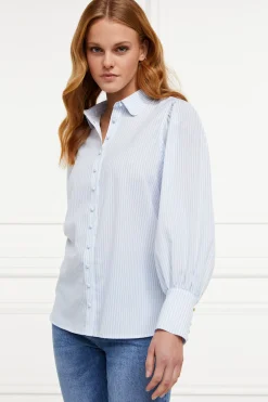 Holland Cooper Isla Shirt Sky Stripe