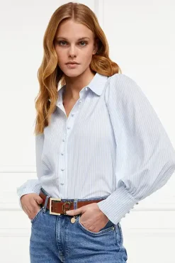 Holland Cooper Isla Shirt Sky Stripe