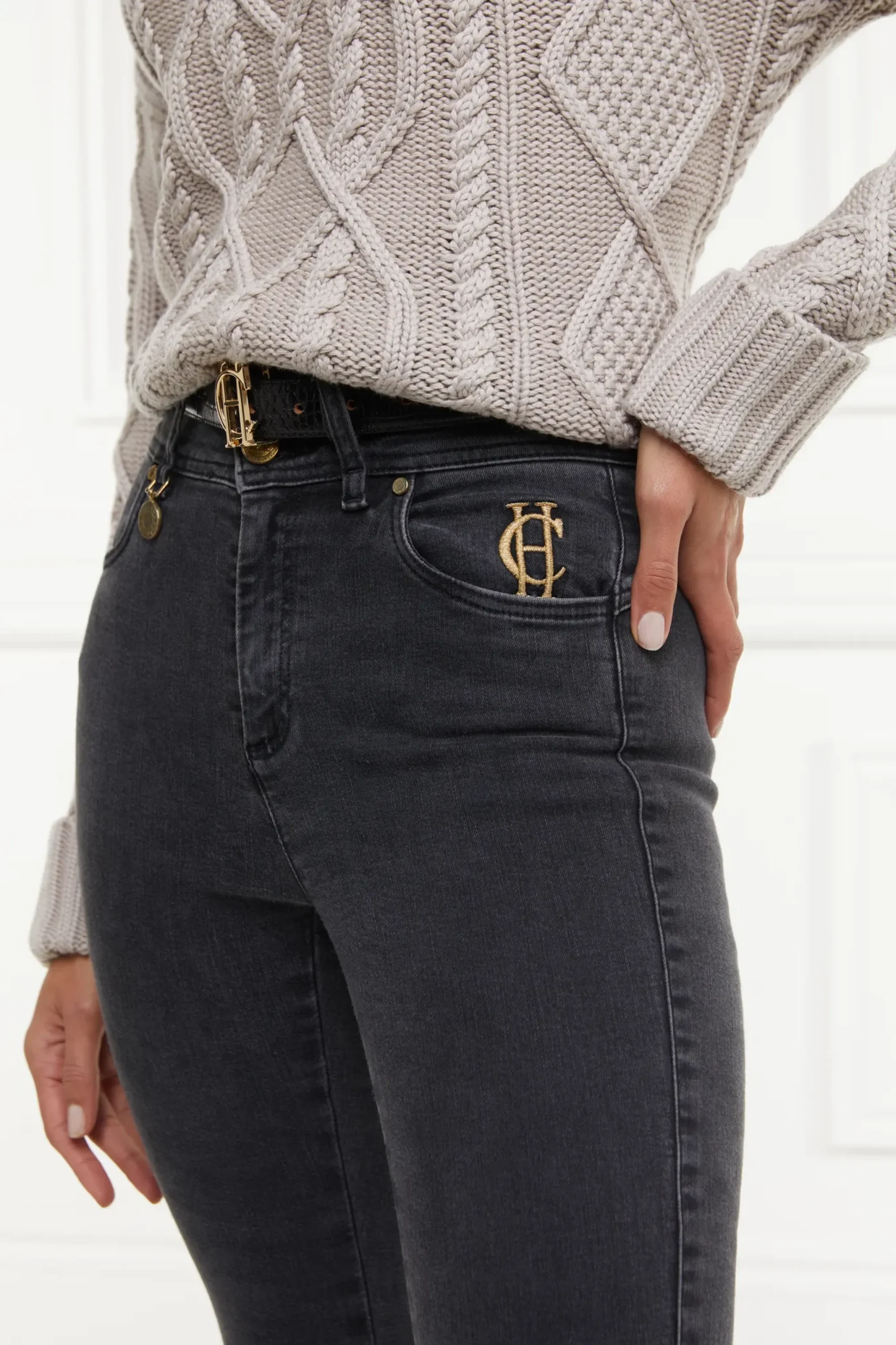 Holland Cooper Jodhpur Jean Washed Black