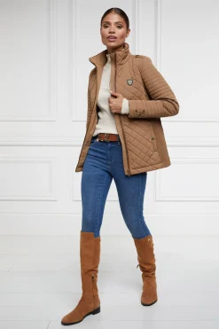 Holland Cooper Juliana Quilted Jacket Coffee Clearance