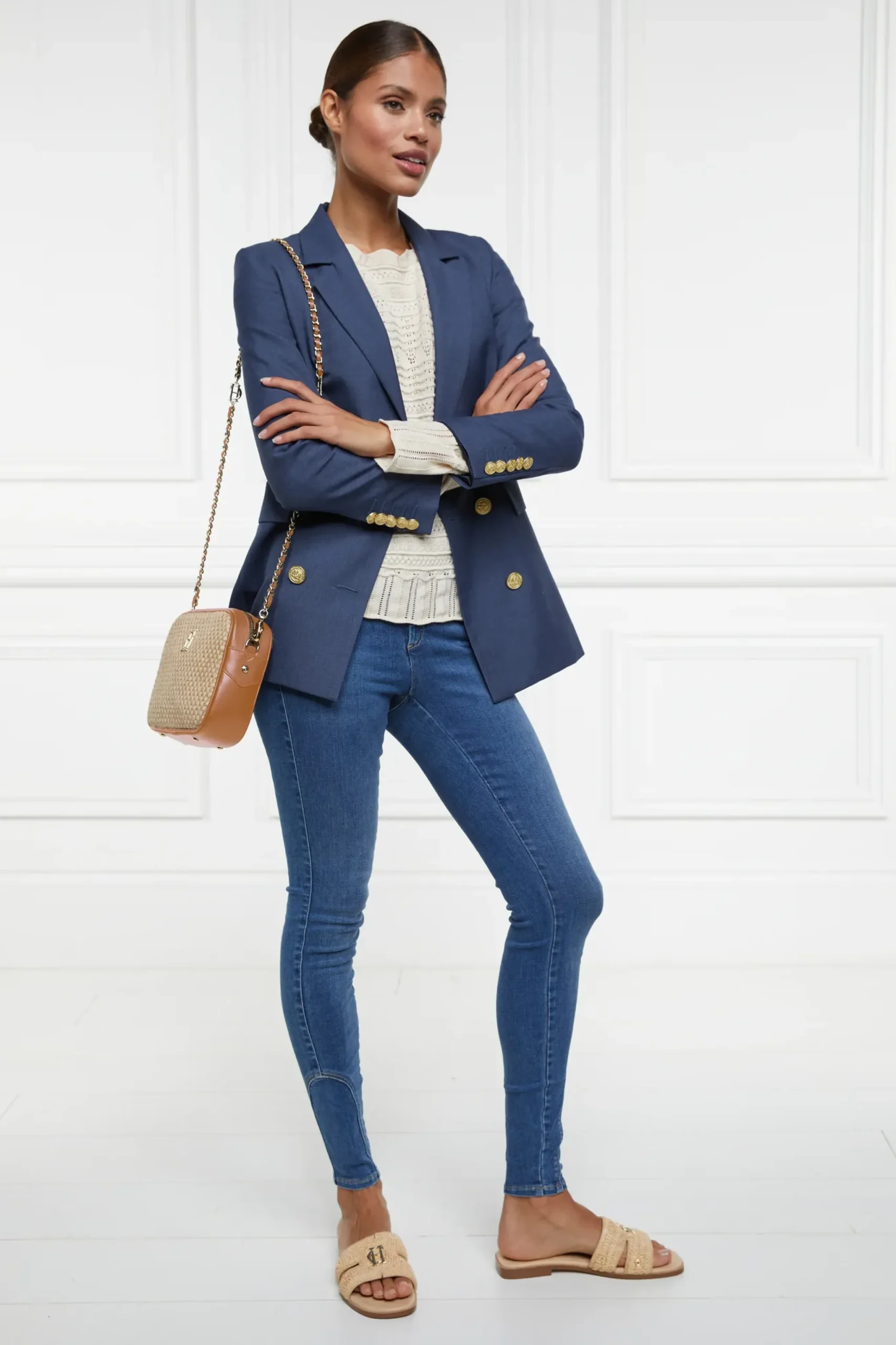 Holland Cooper Kelsie Pointelle Knit Almond Sale