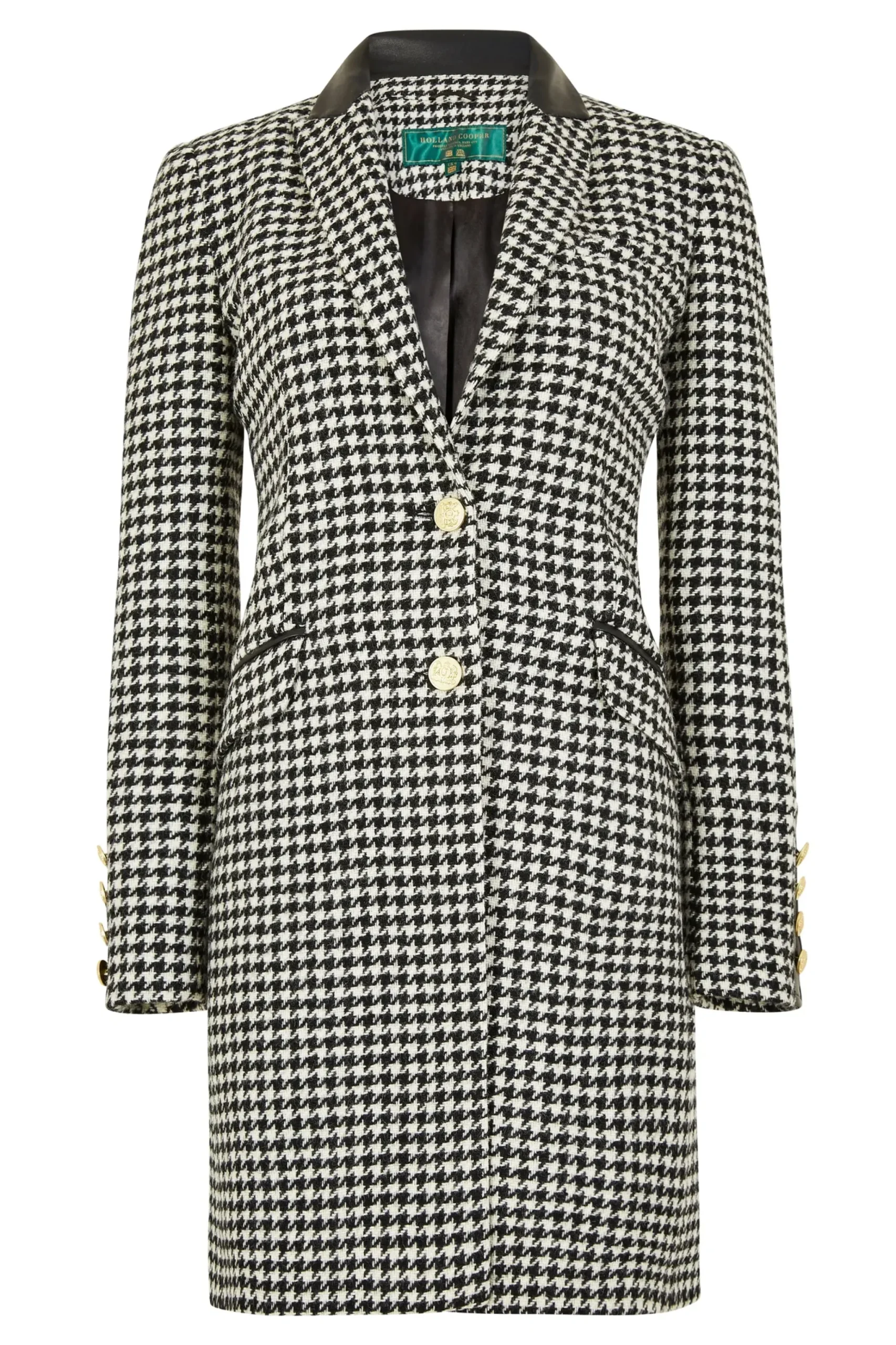 Holland Cooper Kempton Coat Houndstooth Clearance