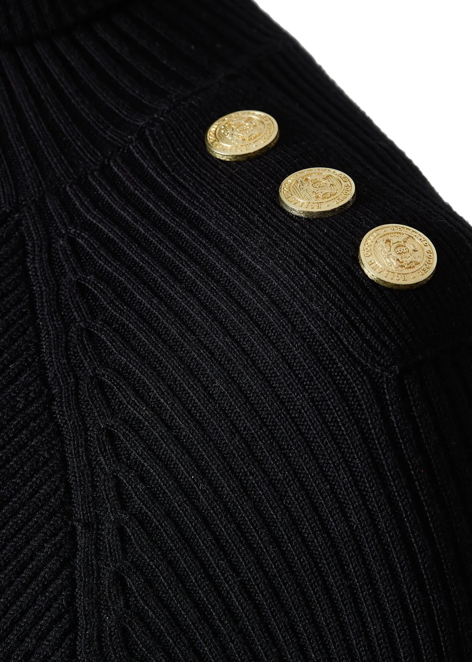 Holland Cooper Kensington Midi Jumper Dress Black New