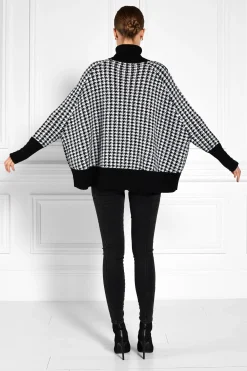 Holland Cooper Kingsbury Cape Knit Houndstooth Discount