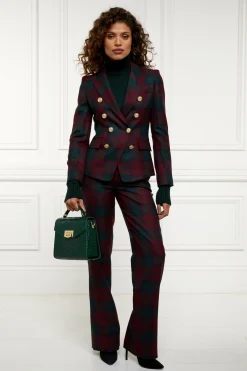 Holland Cooper Knightsbridge Blazer Mulberry Tartan Online