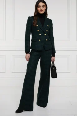 Holland Cooper Knightsbridge Blazer Emerald Houndstooth Sale