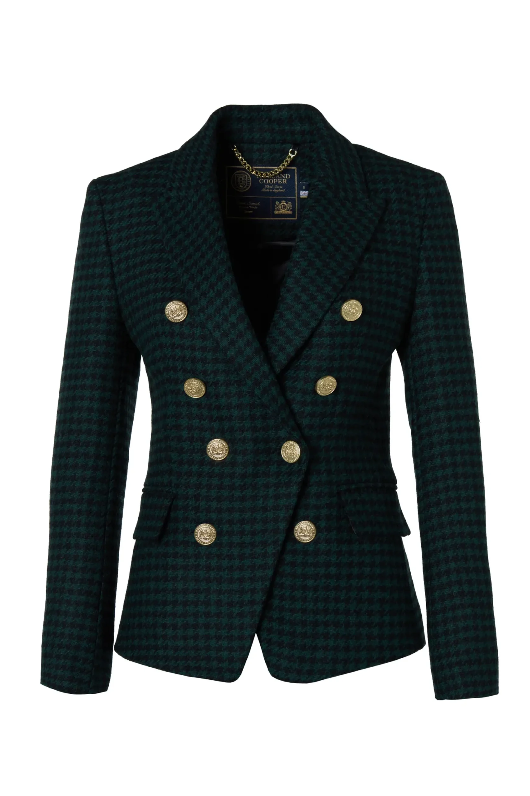 Holland Cooper Knightsbridge Blazer Emerald Houndstooth Sale