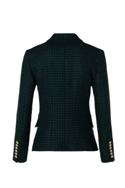 Holland Cooper Knightsbridge Blazer Emerald Houndstooth Sale