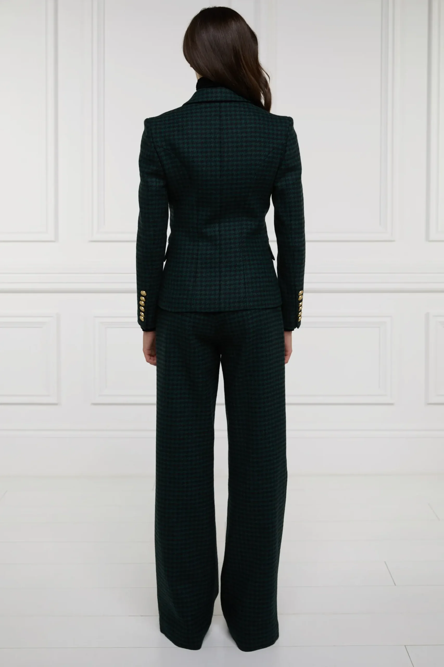 Holland Cooper Knightsbridge Blazer Emerald Houndstooth Sale