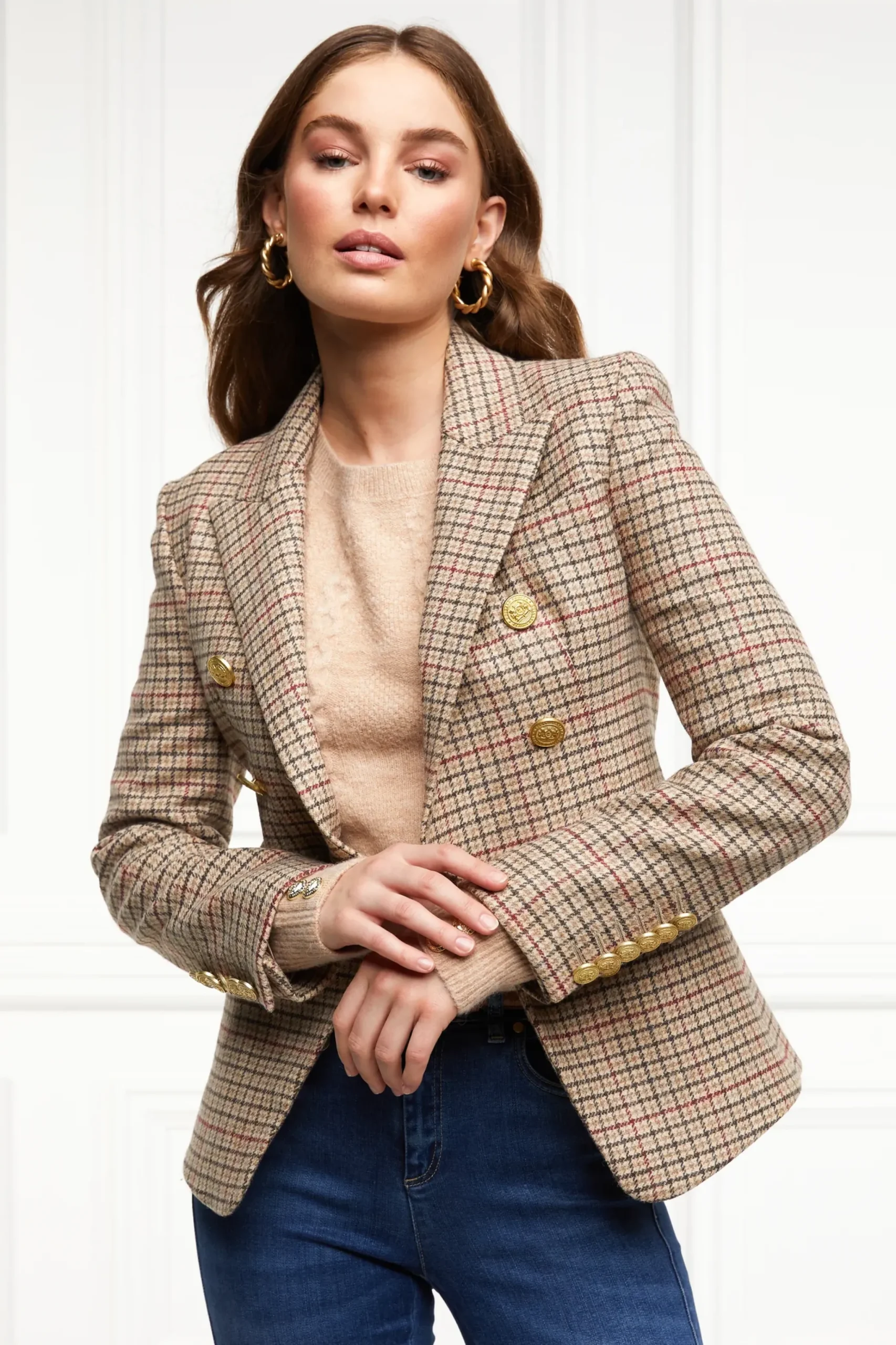 Holland Cooper Knightsbridge Blazer Charlton Tweed