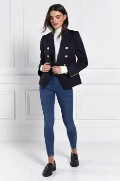 Holland Cooper Knightsbridge Blazer Navy Barathea Online